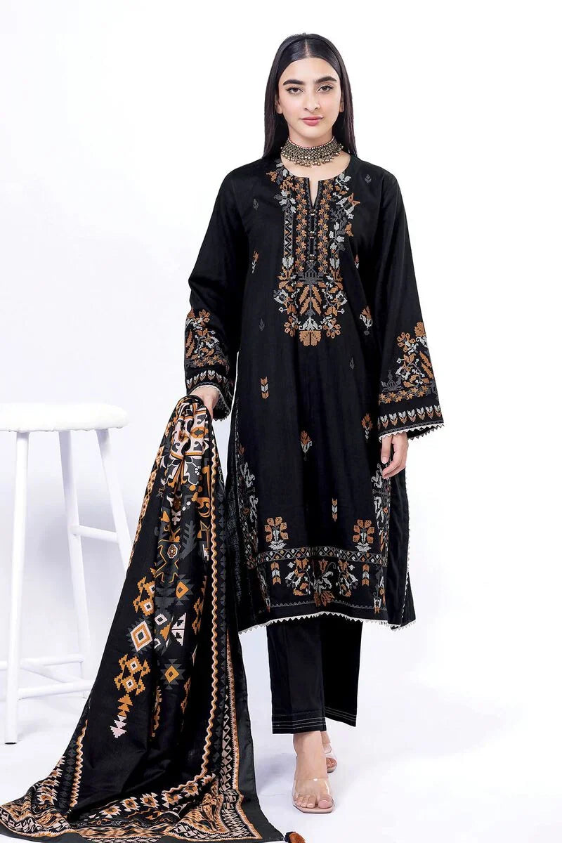 Khaadi | My Winter Mood | DCH08 XS Black Cross Stitch