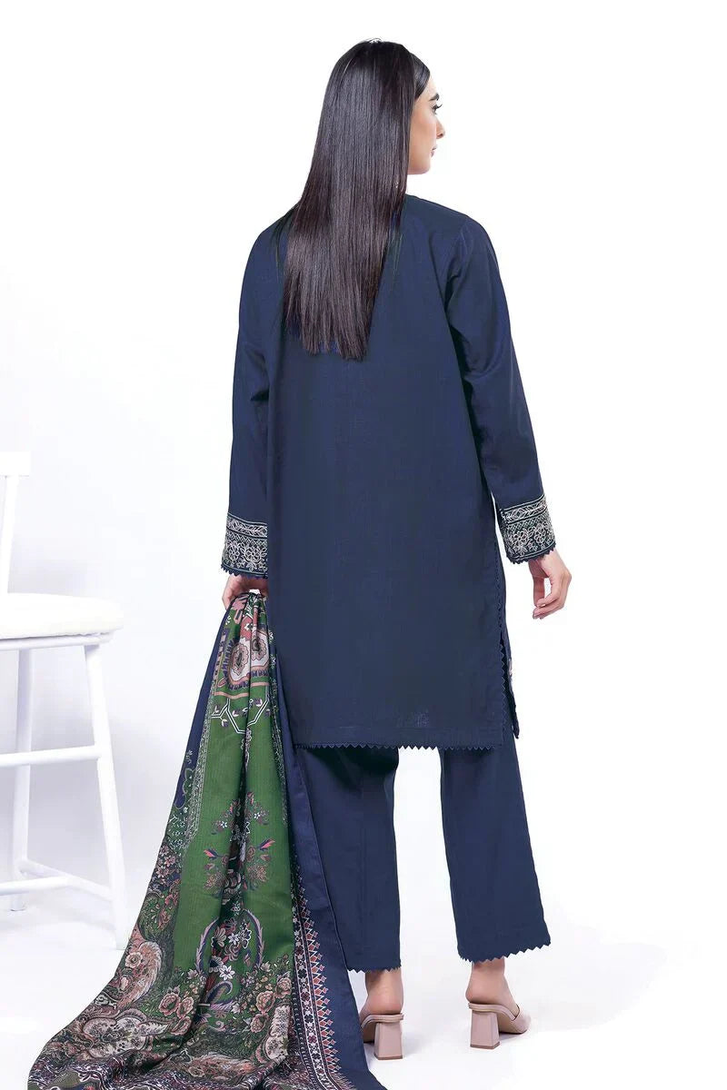 Khaadi | My Winter Mood | DCH11 S Navy Blue Cross Stitch