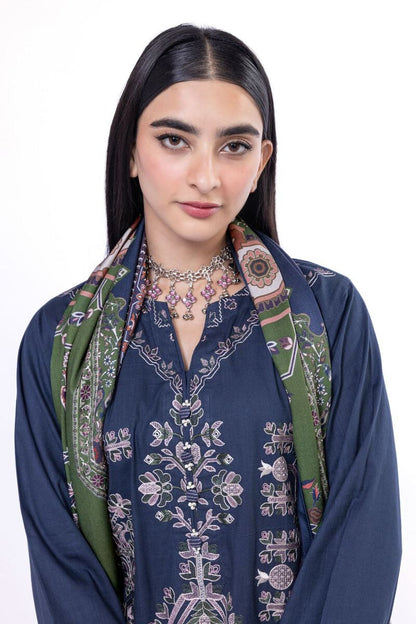 Khaadi | My Winter Mood | DCH11 M Navy Blue Cross Stitch