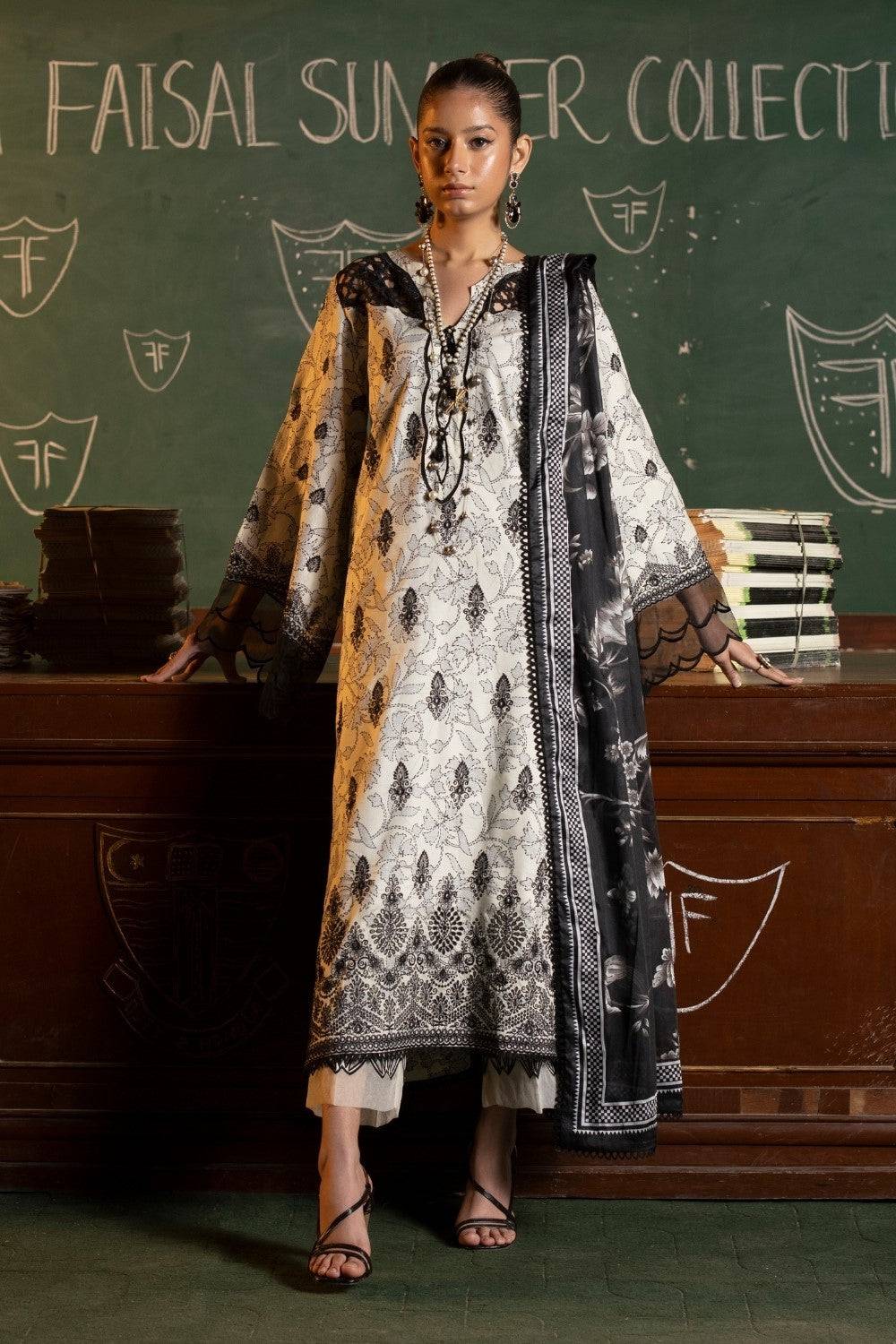 Ittehad | Embroidered Lawn | I-13 - Pakistani Designer Dress - by Ittehad | Type: Luxury - 100% Original at Saira Sultan