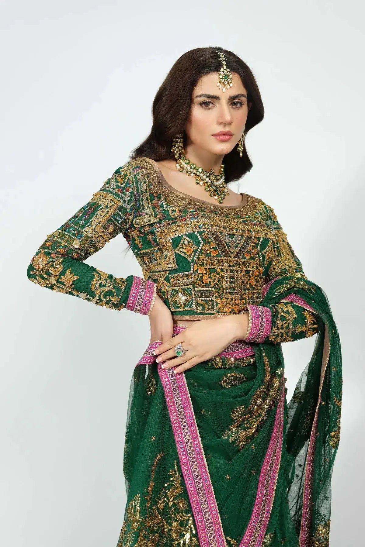 Fahad Hussayn | National Sport Casbah | Dholak - Pakistani Designer Dress - by Fahad Hussayn | Type: Bridal - 100% Original at Saira Sultan