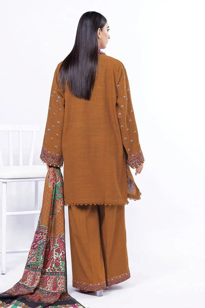 Khaadi | My Winter Mood | DK14 S Mustard Brown Khaddar