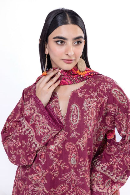 Khaadi | My Winter Mood | DK15A M Rose Pink Khaddar