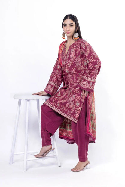 Khaadi | My Winter Mood | DK15A L Rose Pink Khaddar