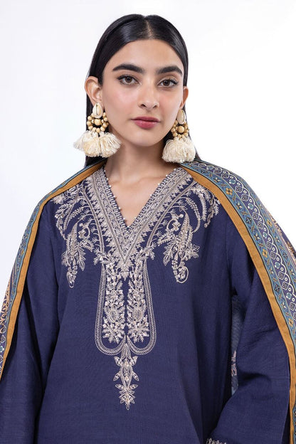 Khaadi | My Winter Mood | DK18Z L Dark Lavender Khaddar
