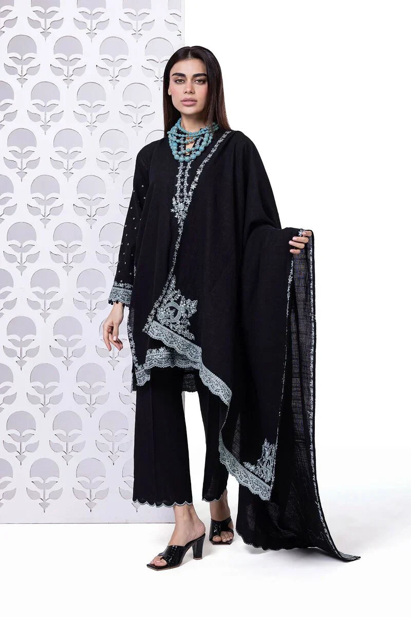 Khaadi | My Winter Mood | DKN02 L Black Khaddar