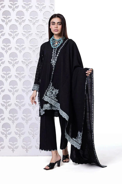 Khaadi | My Winter Mood | DKN02 L Black Khaddar