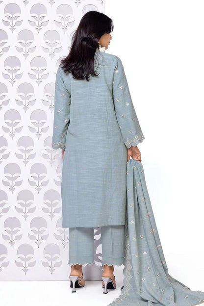 Khaadi | My Winter Mood | DKN03 S Pale Sky Blue Khaddar