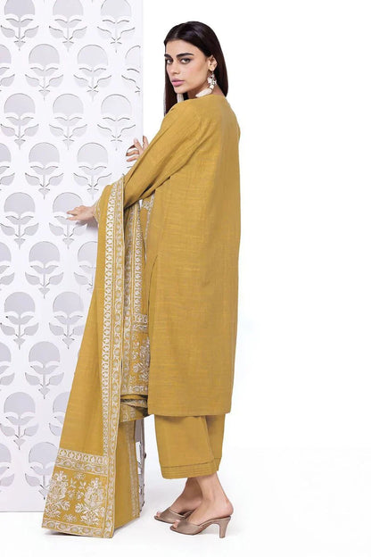 Khaadi | My Winter Mood | DKN04 S Mustard Yellow Khaddar