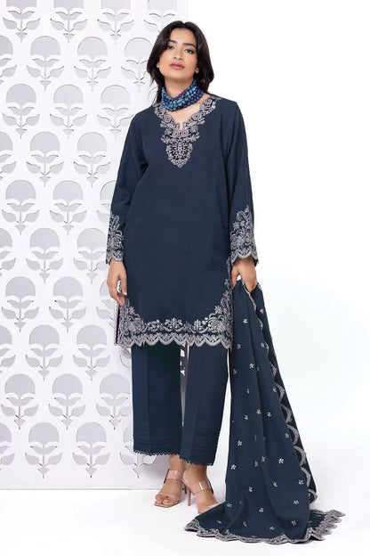 Khaadi | My Winter Mood | DKN06 L Navy Blue Khaddar