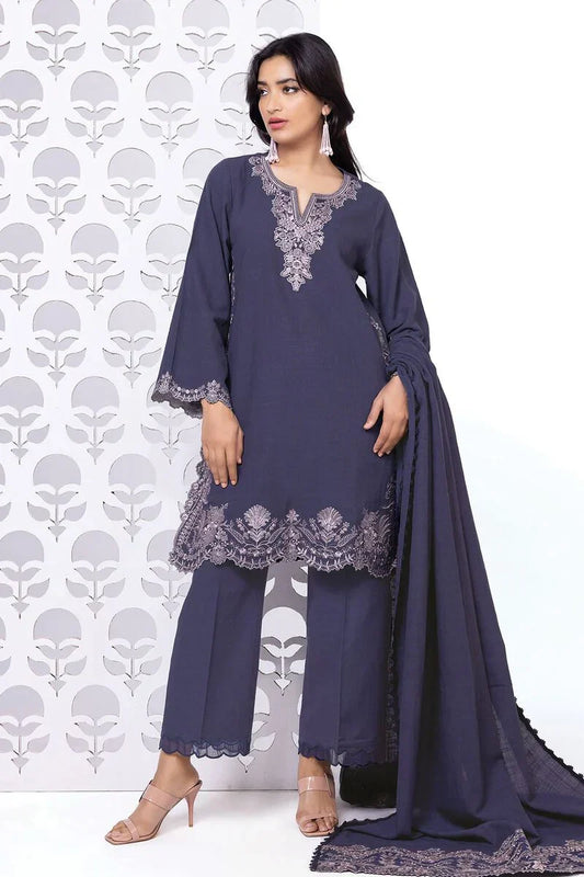 Khaadi | My Winter Mood | DKN07 XS Dark Lavender Khaddar