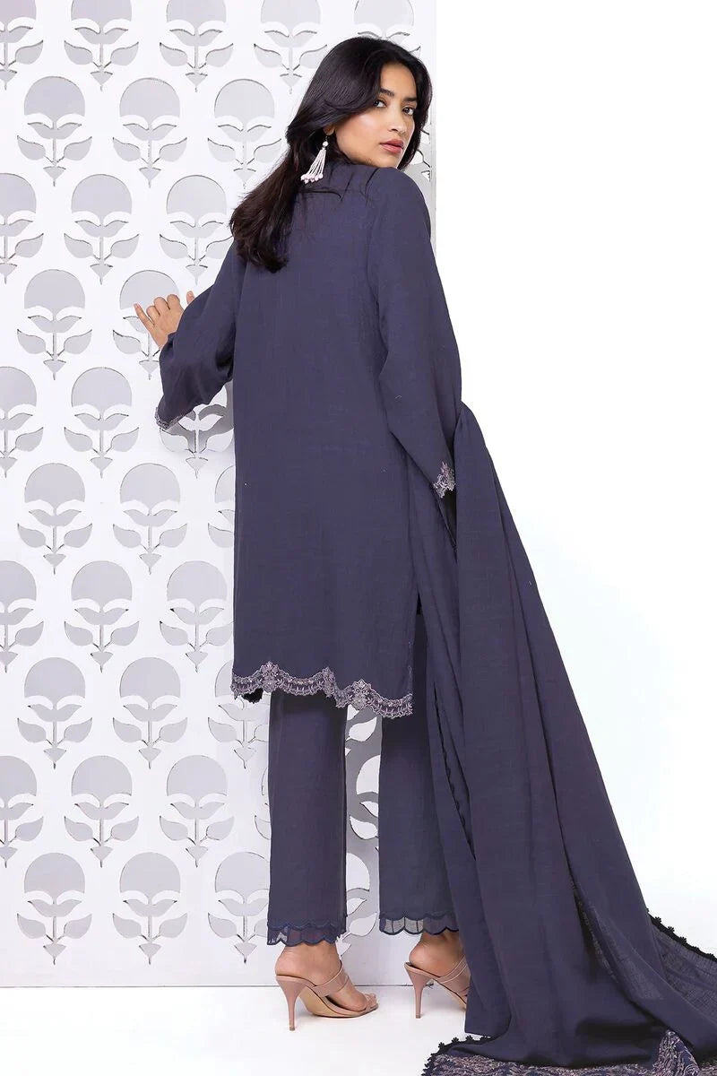 Khaadi | My Winter Mood | DKN07 S Dark Lavender Khaddar