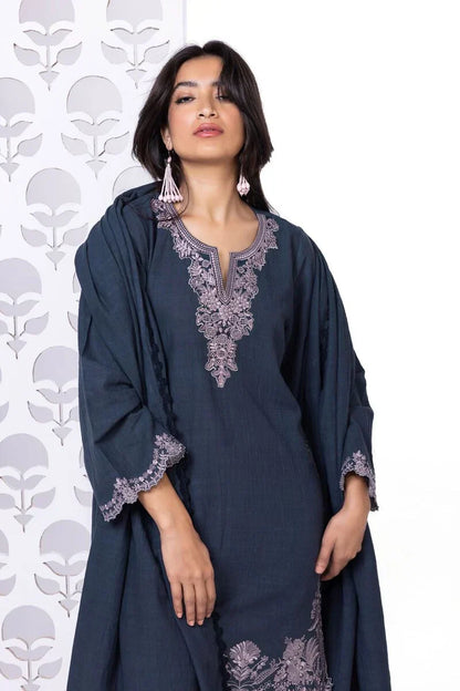 Khaadi | My Winter Mood | DKN07 M Dark Lavender Khaddar