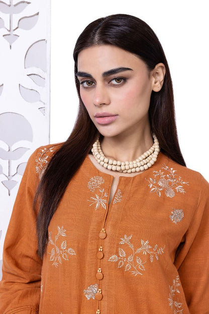 Khaadi | My Winter Mood | DKN08 M Rust Brown Khaddar