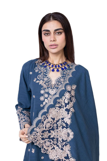 Khaadi | My Winter Mood | DKN14 M Deep Teal Khaddar