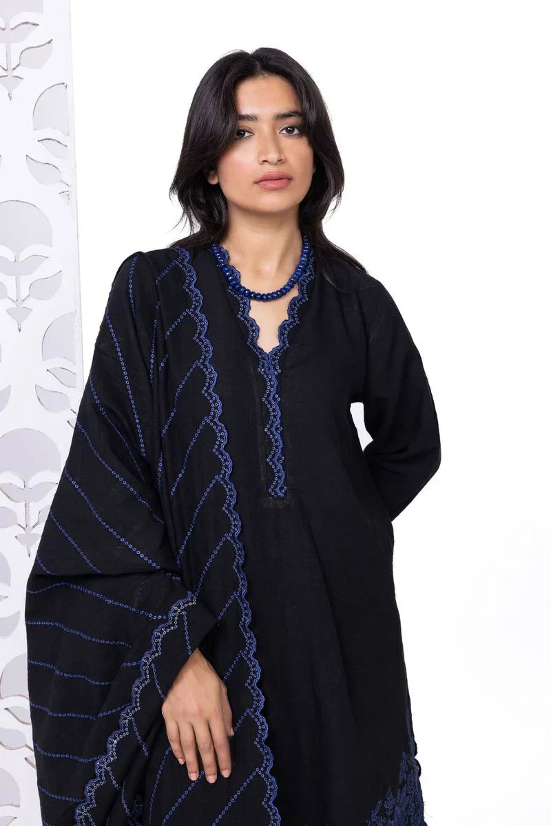 Khaadi | My Winter Mood | DKN151 M Black Khaddar