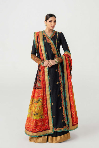 Fahad Hussayn | Jalsa Ghar | Dochalla XS Black Lawn