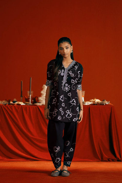 Saira Rizwan | Joolie Co ords | JOOLIE BLACK - JBP25-06 - Pakistani Designer Dress - by Saira Rizwan - Type : Ladies Clothes - 100% Original at Saira Sultan