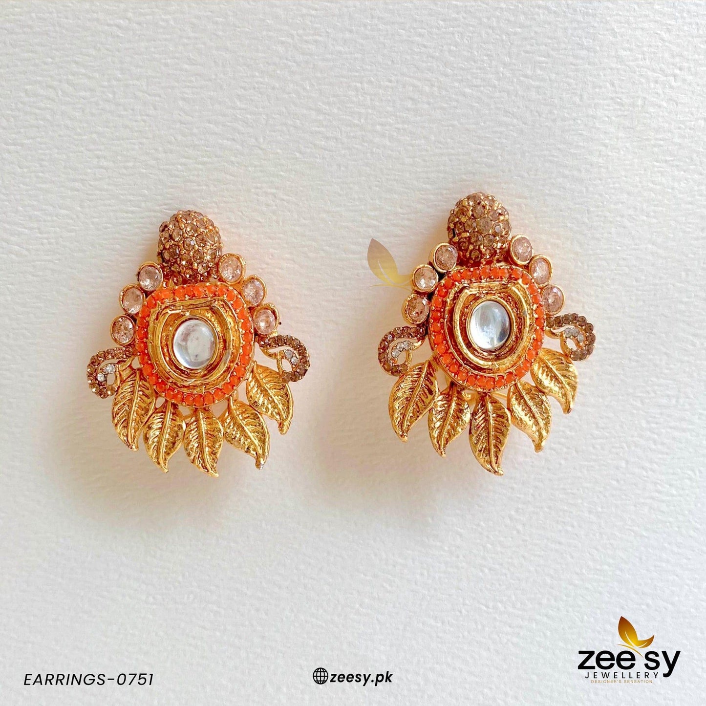Earrings-0751 Orange