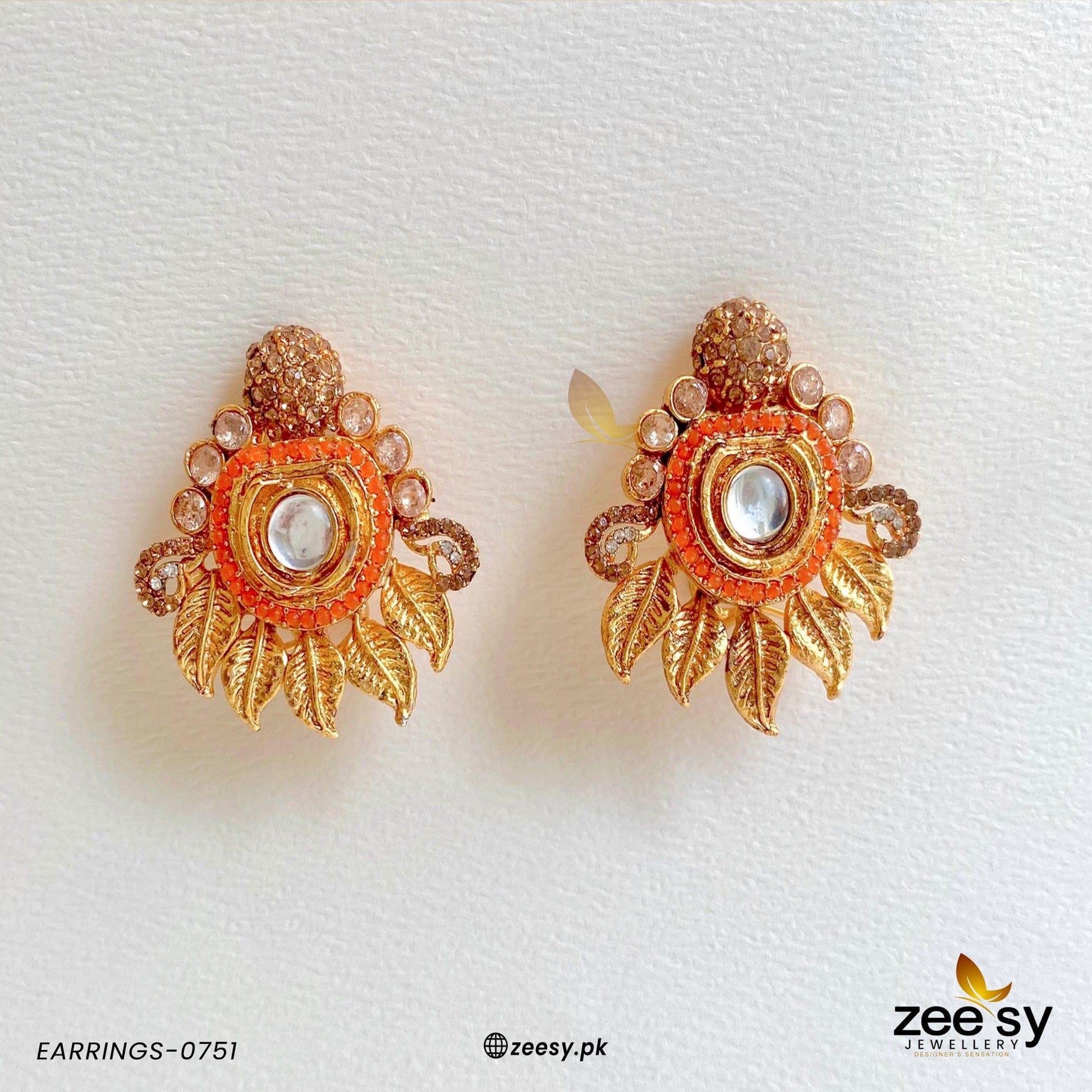 Earrings-0751 Orange