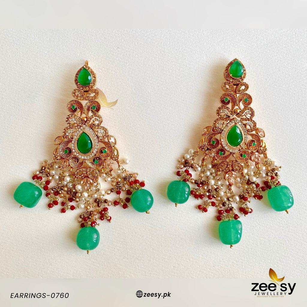 Earrings-0760 Red & Green