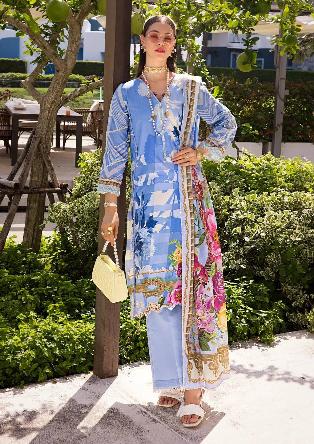 Elaf Premium | Prints Collection 2024 | EOP-01B DARIS - Pakistani Designer Dress - by Elaf Premium | Type: Formal - 100% Original at Saira Sultan