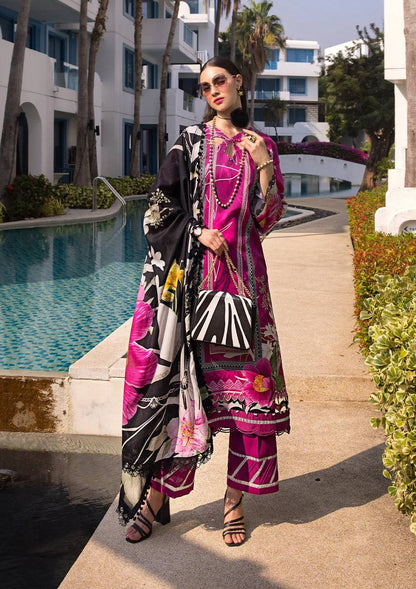 Elaf Premium | Prints Collection 2024 | EOP-08A PETUNIA - Pakistani Designer Dress - by Elaf Premium | Type: Formal - 100% Original at Saira Sultan