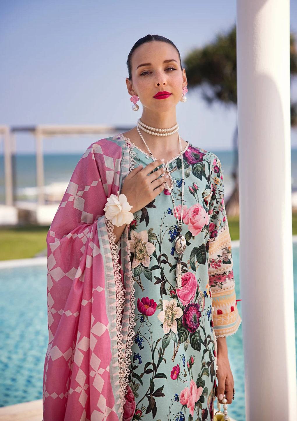 Elaf Premium | Prints Collection 2024 | EOP-06B FREYA - Pakistani Designer Dress - by Elaf Premium | Type: Formal - 100% Original at Saira Sultan