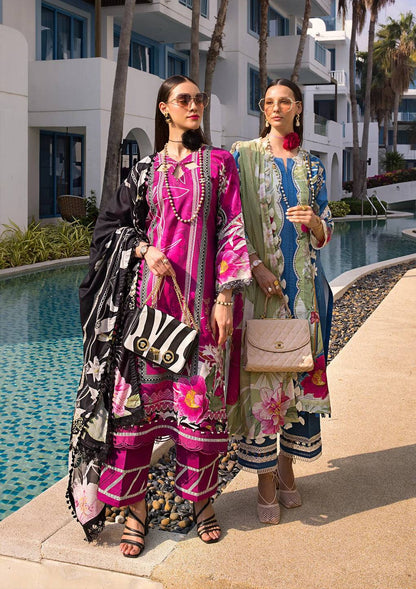 Elaf Premium | Prints Collection 2024 | EOP-08A PETUNIA - Pakistani Designer Dress - by Elaf Premium | Type: Formal - 100% Original at Saira Sultan