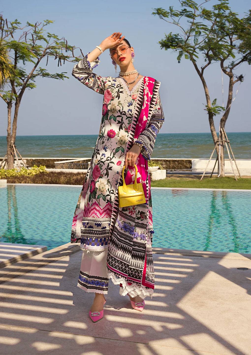 Elaf Premium | Prints Collection 2024 | EOP-06A AMARI MUSE - Pakistani Designer Dress - by Elaf Premium | Type: Formal - 100% Original at Saira Sultan