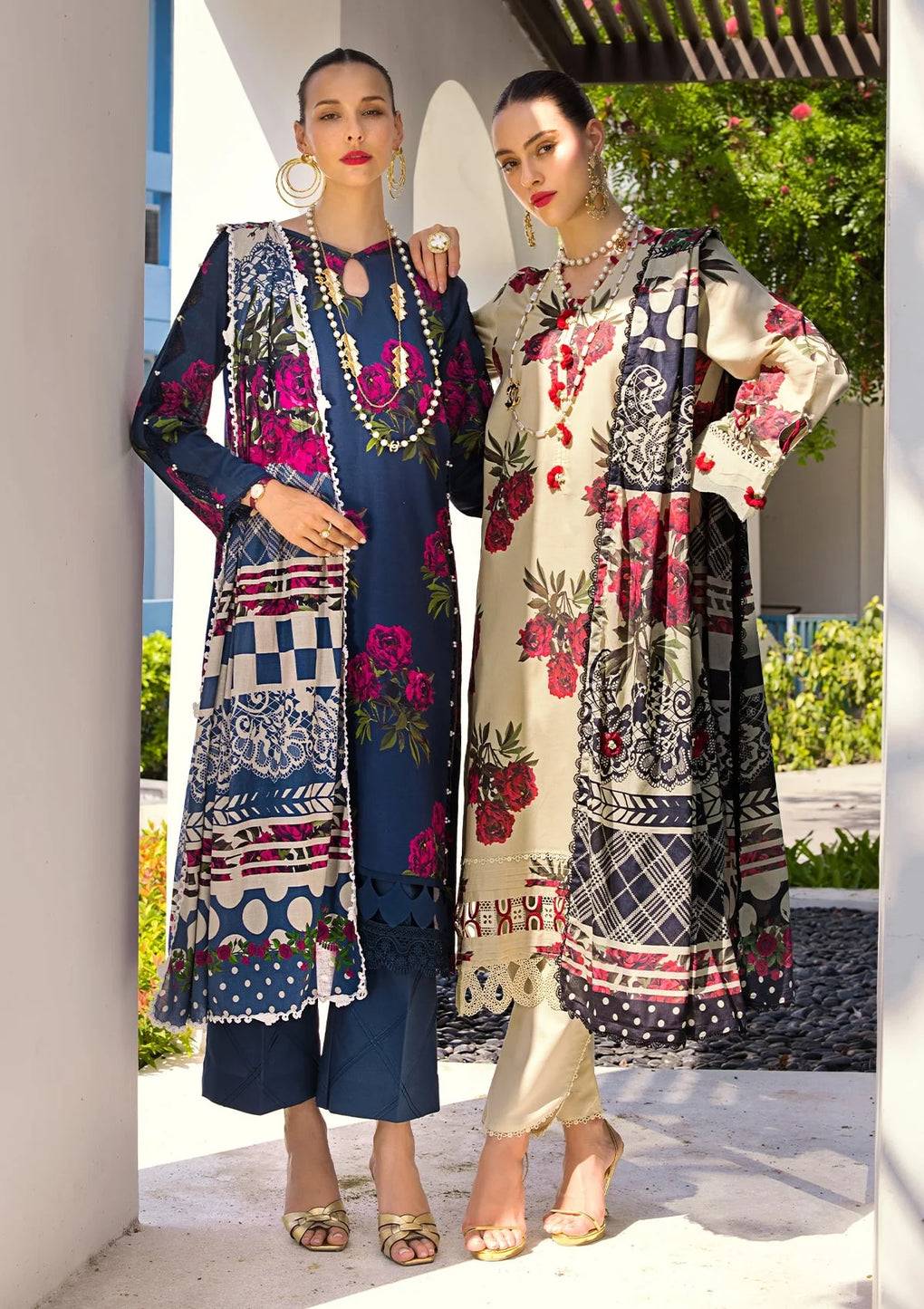 Elaf Premium | Prints Collection 2024 | EOP-03A SWAN - Pakistani Designer Dress - by Elaf Premium | Type: Formal - 100% Original at Saira Sultan