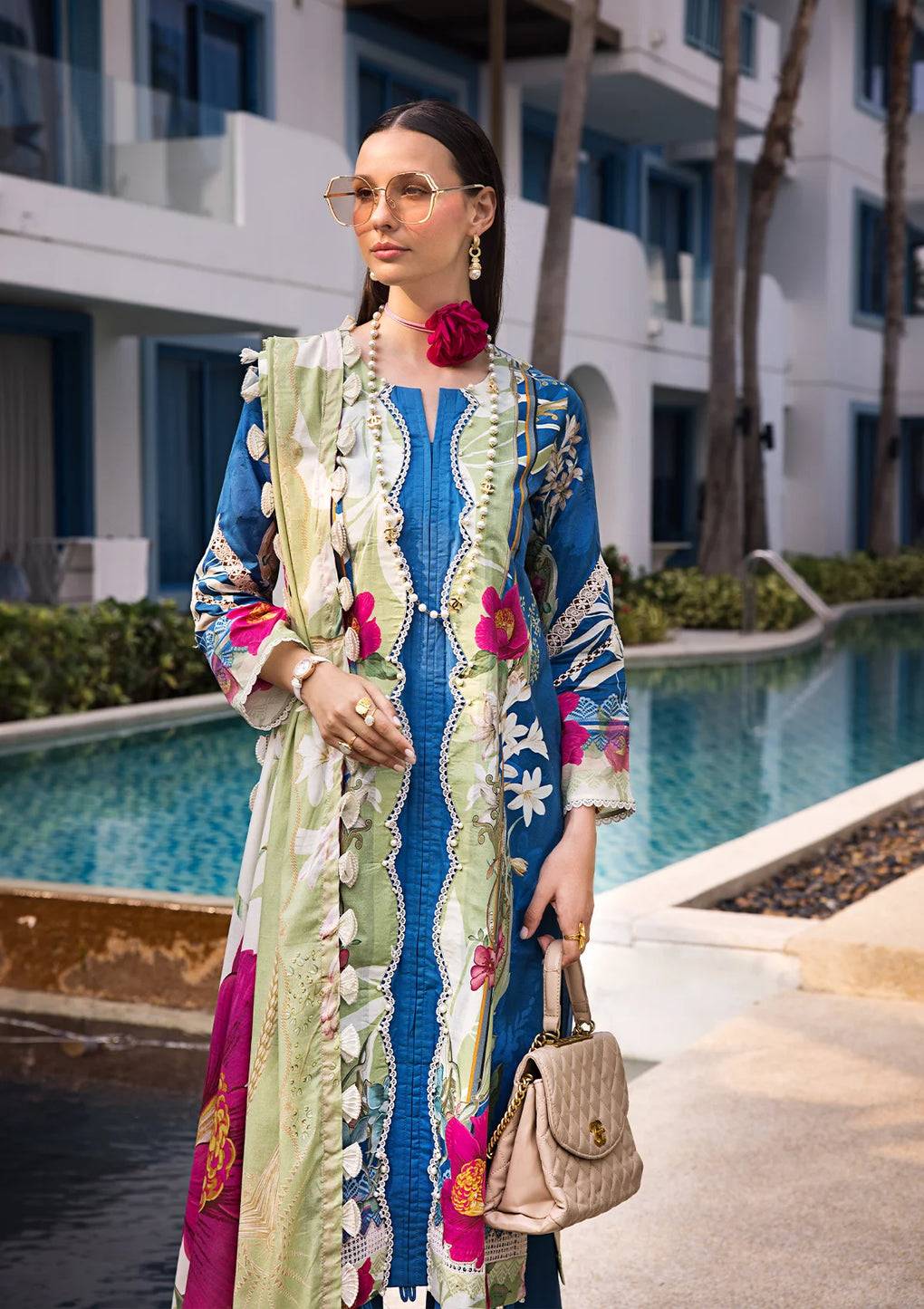 Elaf Premium | Prints Collection 2024 | EOP-08B WHIMSY TOSCANA - Pakistani Designer Dress - by Elaf Premium | Type: Formal - 100% Original at Saira Sultan