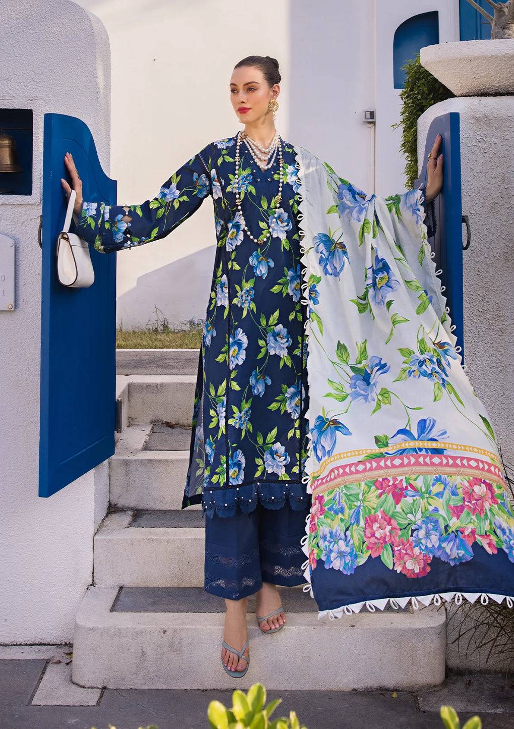 Elaf Premium | Prints Collection 2024 | EOP-05B RUNE MAVIS - Pakistani Designer Dress - by Elaf Premium | Type: Formal - 100% Original at Saira Sultan