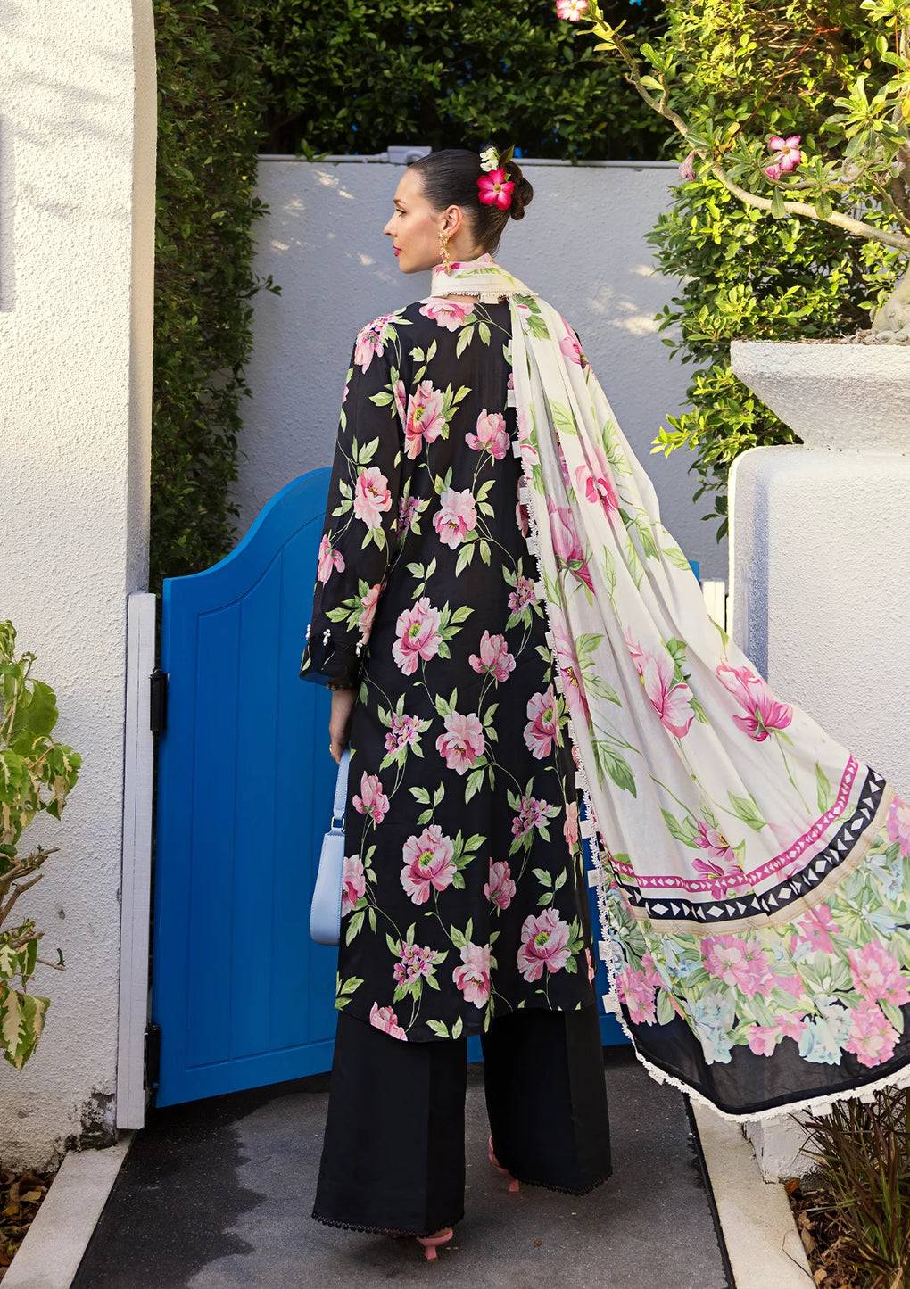 Elaf Premium | Prints Collection 2024 | EOP-05A EBONY - Pakistani Designer Dress - by Elaf Premium | Type: Formal - 100% Original at Saira Sultan