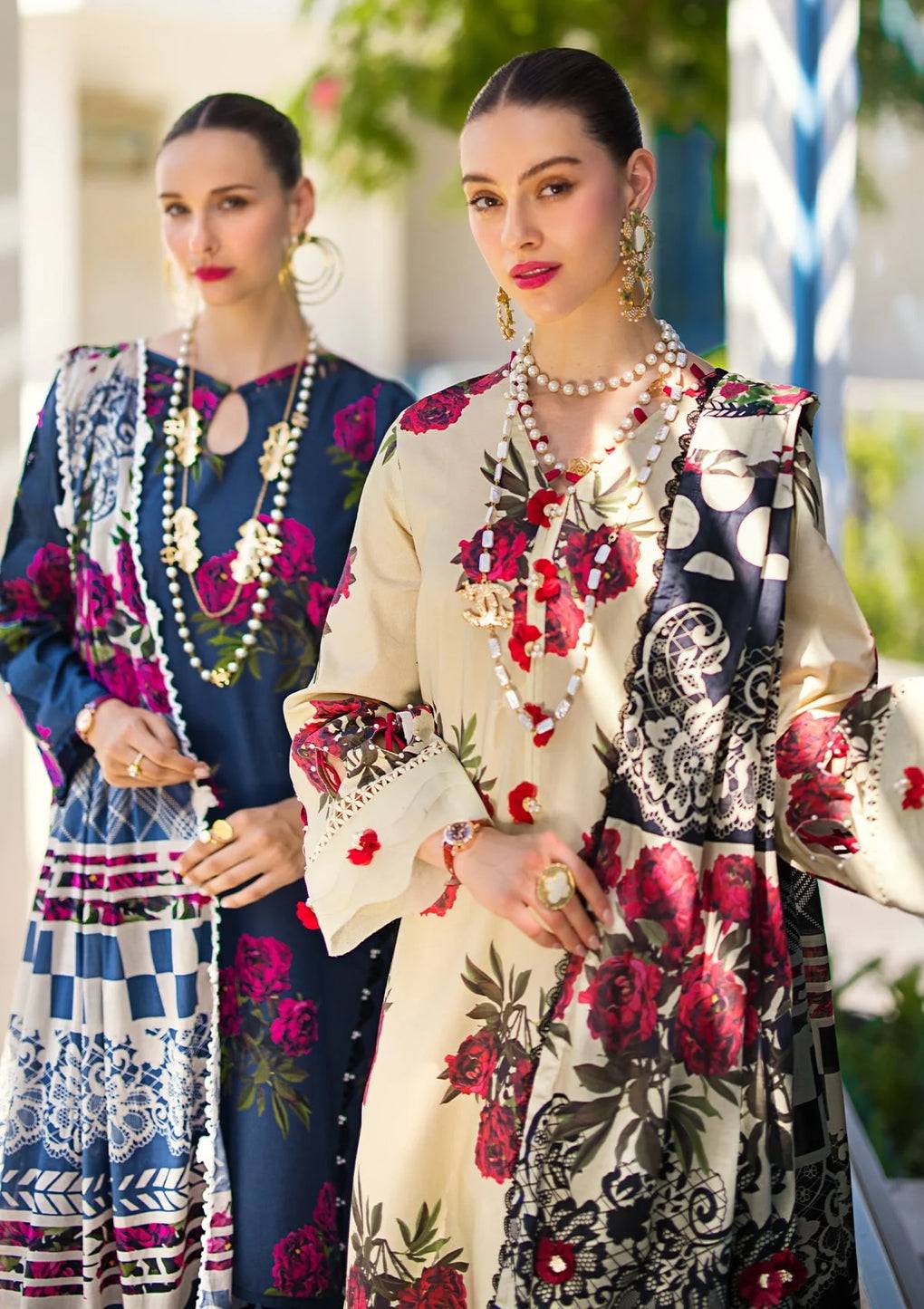 Elaf Premium | Prints Collection 2024 | EOP-03A SWAN - Pakistani Designer Dress - by Elaf Premium | Type: Formal - 100% Original at Saira Sultan