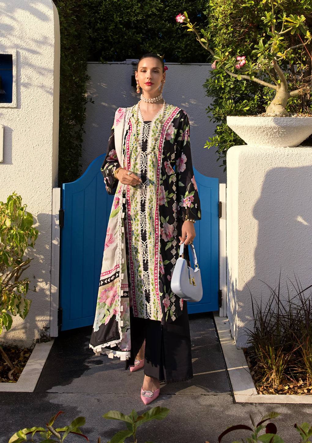 Elaf Premium | Prints Collection 2024 | EOP-05A EBONY - Pakistani Designer Dress - by Elaf Premium | Type: Formal - 100% Original at Saira Sultan