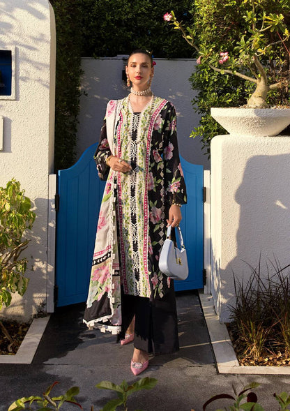 Elaf Premium | Prints Collection 2024 | EOP-05A EBONY - Pakistani Designer Dress - by Elaf Premium | Type: Formal - 100% Original at Saira Sultan