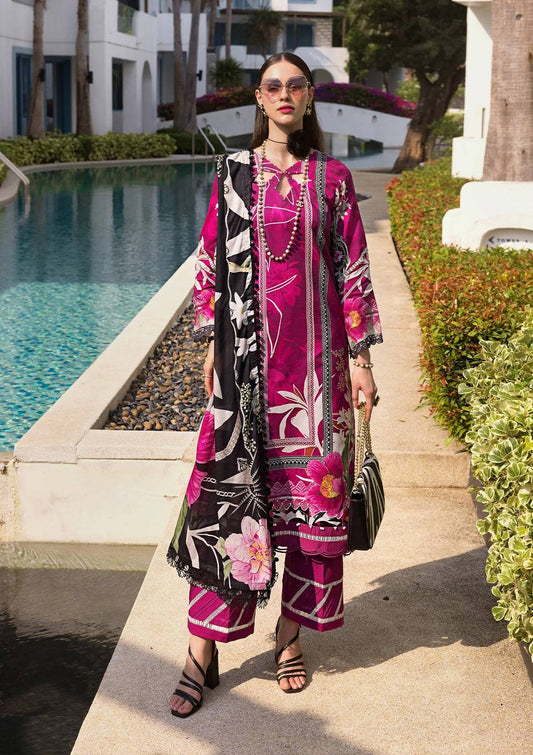 Elaf Premium | Prints Collection 2024 | EOP-08A PETUNIA - Pakistani Designer Dress - by Elaf Premium | Type: Formal - 100% Original at Saira Sultan