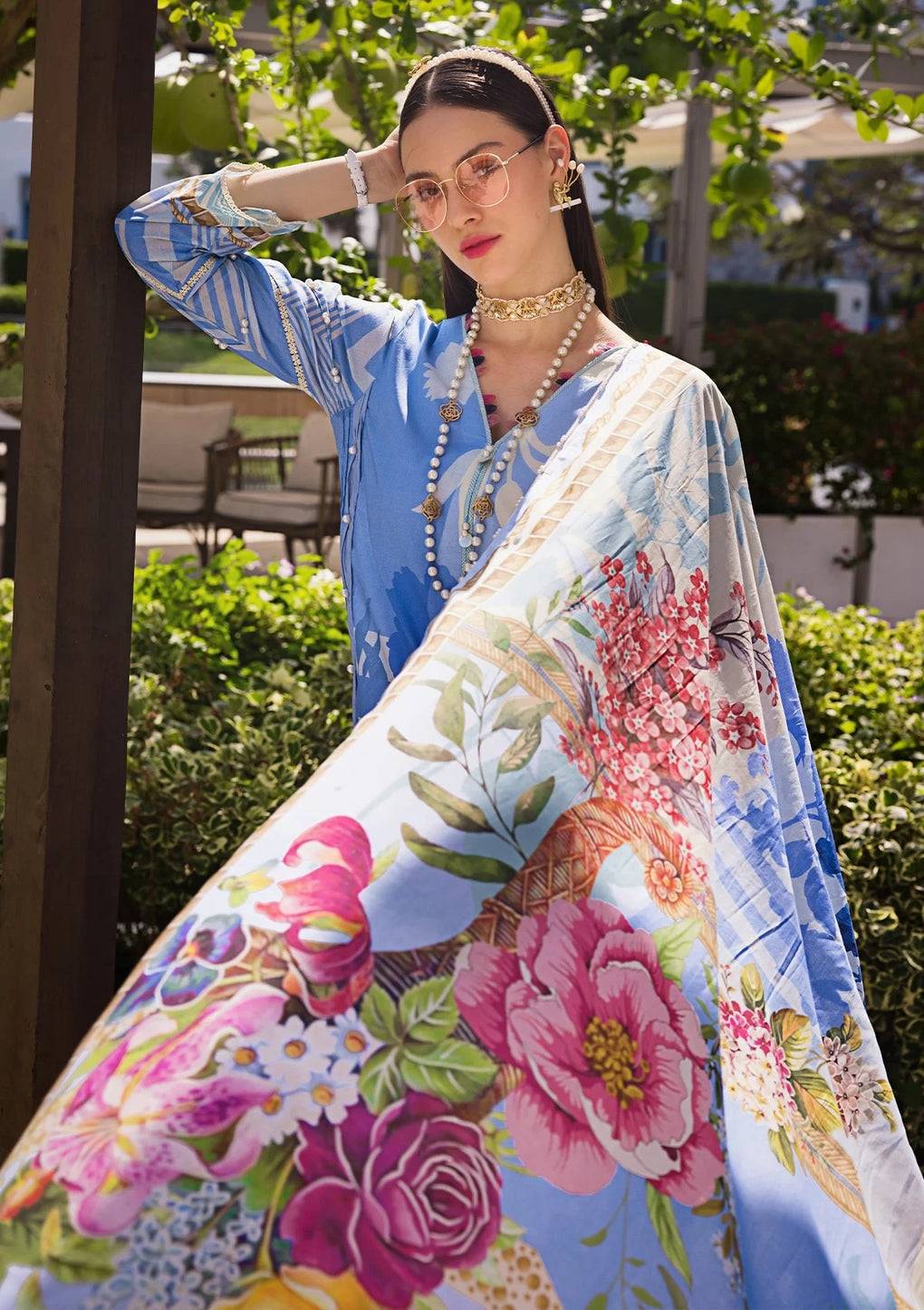 Elaf Premium | Prints Collection 2024 | EOP-01B DARIS - Pakistani Designer Dress - by Elaf Premium | Type: Formal - 100% Original at Saira Sultan