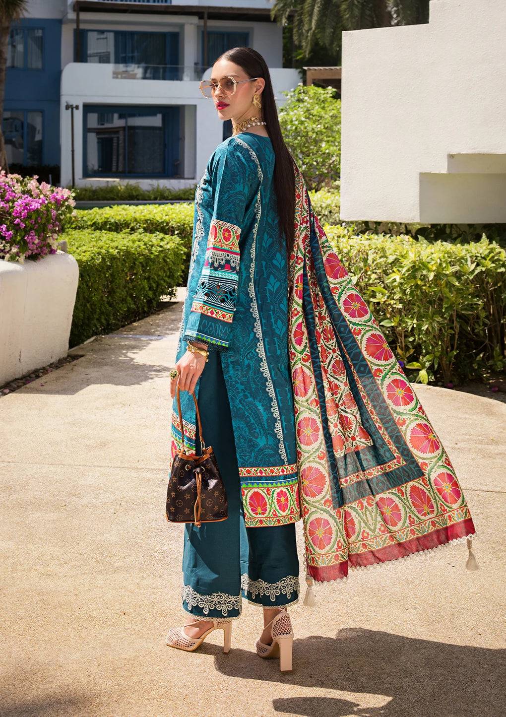 Elaf Premium | Prints Collection 2024 | EOP-07A FAUNA - Pakistani Designer Dress - by Elaf Premium | Type: Formal - 100% Original at Saira Sultan