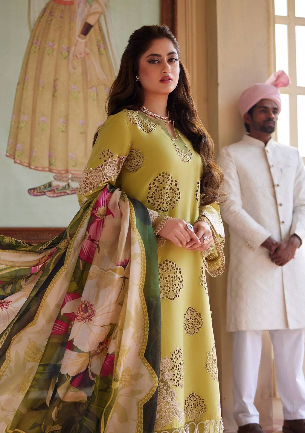 Elaf Premium | Eid Edit 2024 | ELE-05 MEENAH - Pakistani Designer Dress - by Elaf Premium | Type: Luxury - 100% Original at Saira Sultan