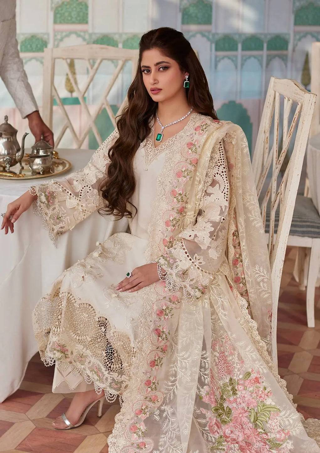 Elaf Premium | Eid Edit 2024 | ELE-01A MOTIA - Pakistani Designer Dress - by Elaf Premium | Type: Luxury - 100% Original at Saira Sultan