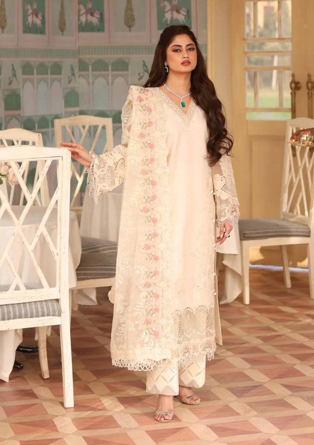 Elaf Premium | Eid Edit 2024 | ELE-01A MOTIA - Pakistani Designer Dress - by Elaf Premium | Type: Luxury - 100% Original at Saira Sultan