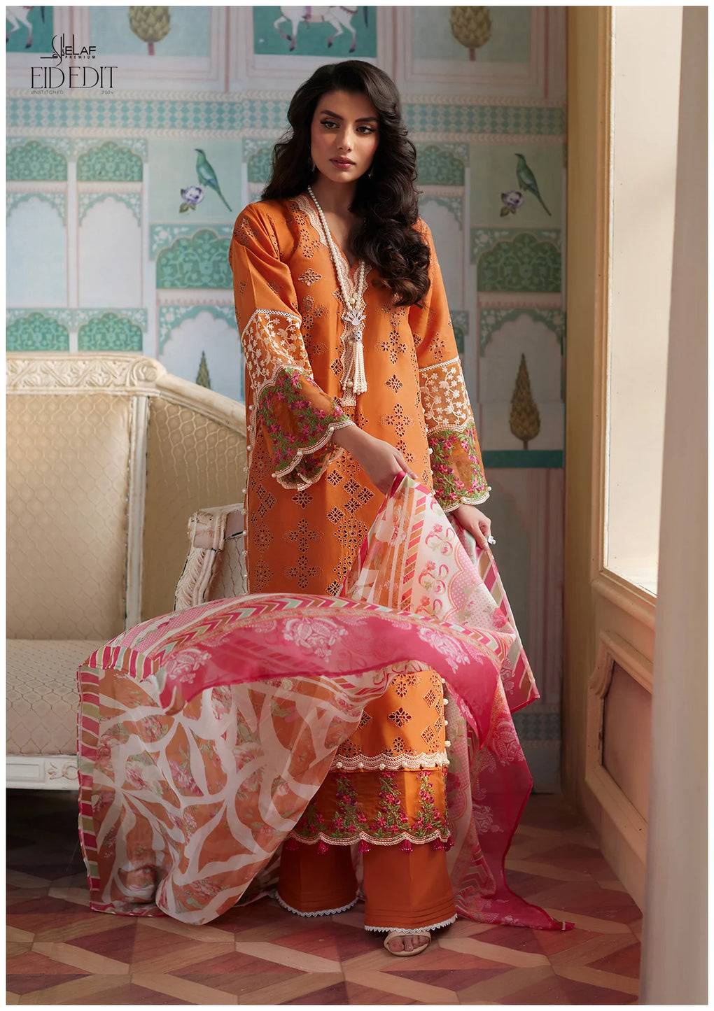 Elaf Premium | Eid Edit 2024 | ELE-09 ELNAZ - Pakistani Designer Dress - by Elaf Premium | Type: Luxury - 100% Original at Saira Sultan