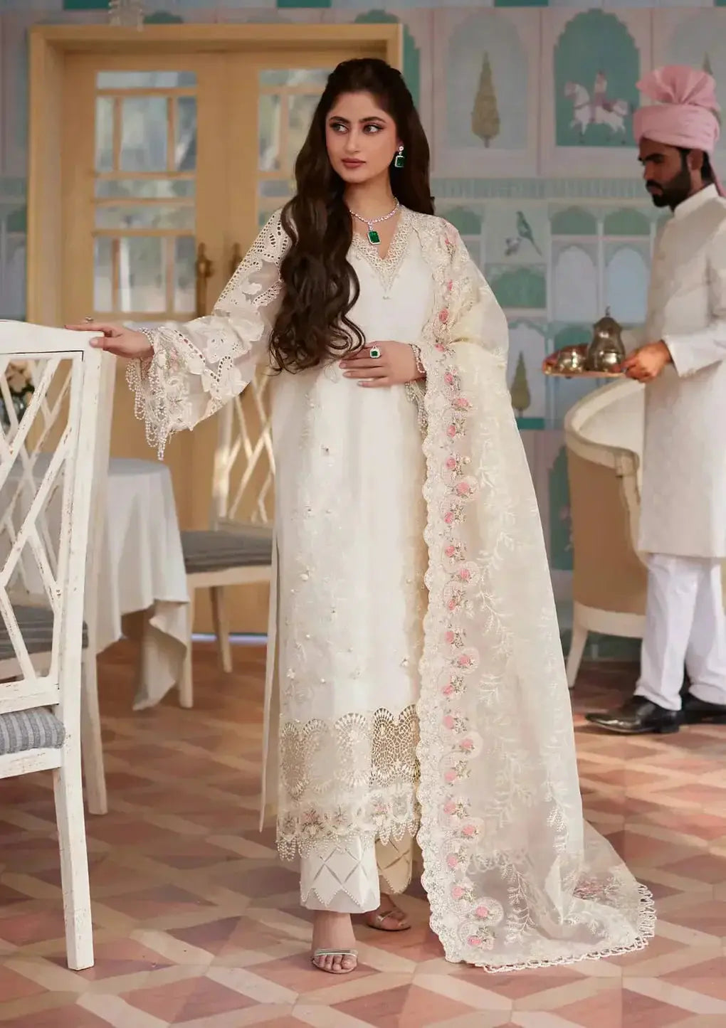 Elaf Premium | Eid Edit 2024 | ELE-01A MOTIA - Pakistani Designer Dress - by Elaf Premium | Type: Luxury - 100% Original at Saira Sultan