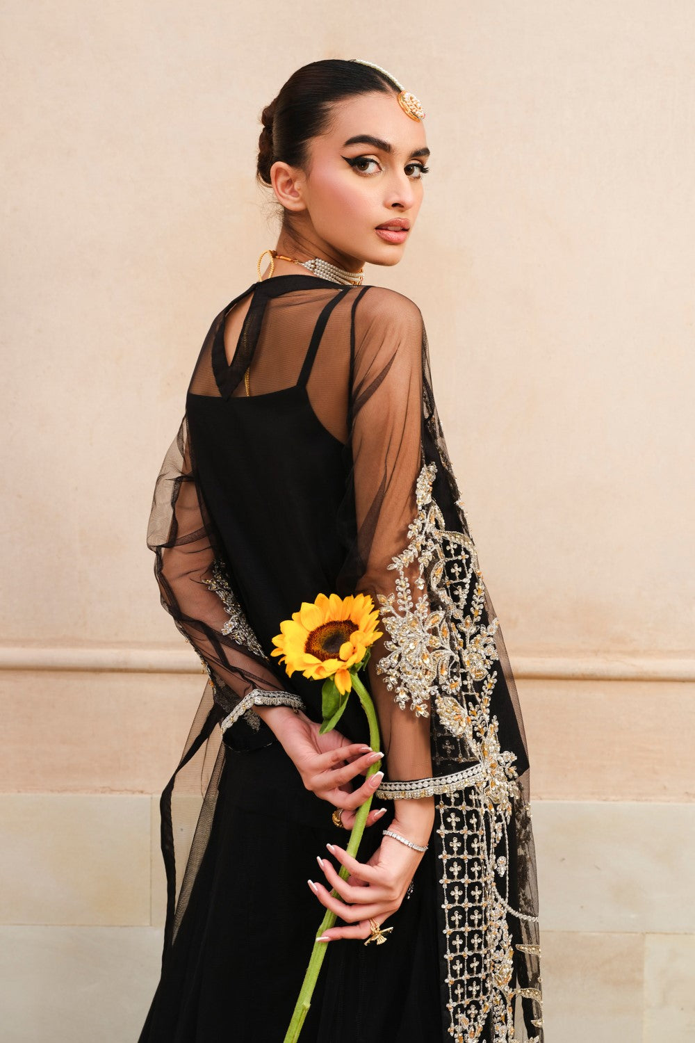 Maryum N Maria | Musk Formals | ELIRA - FS40033 S Black Net
