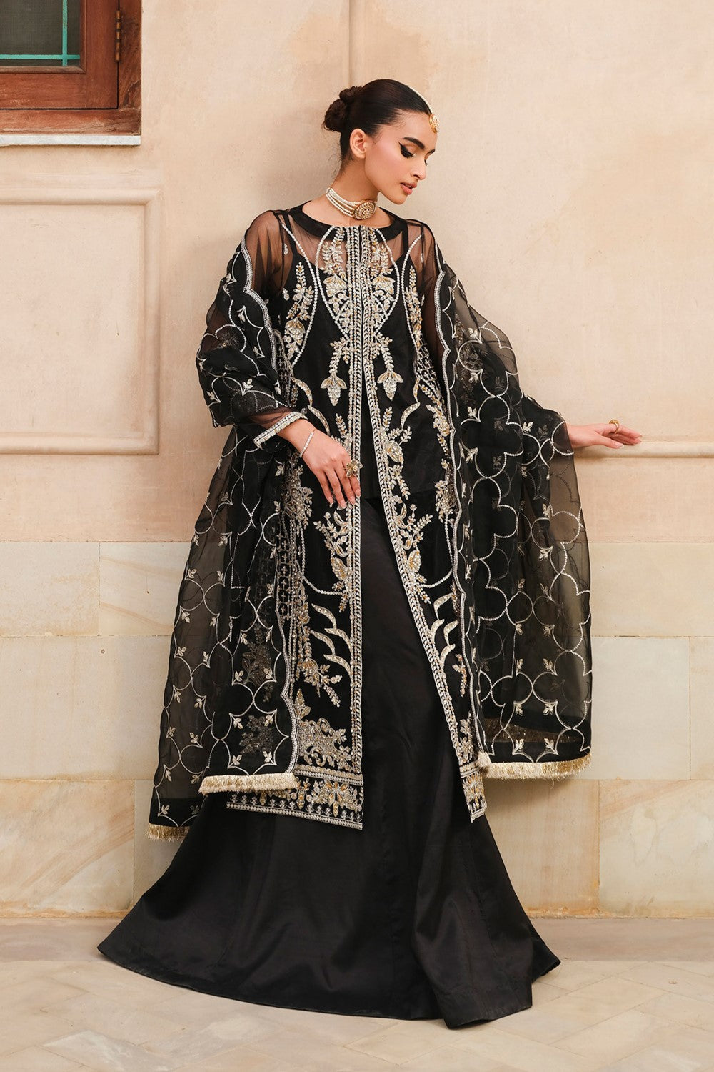 Maryum N Maria | Musk Formals | ELIRA - FS40033 XS Black Net
