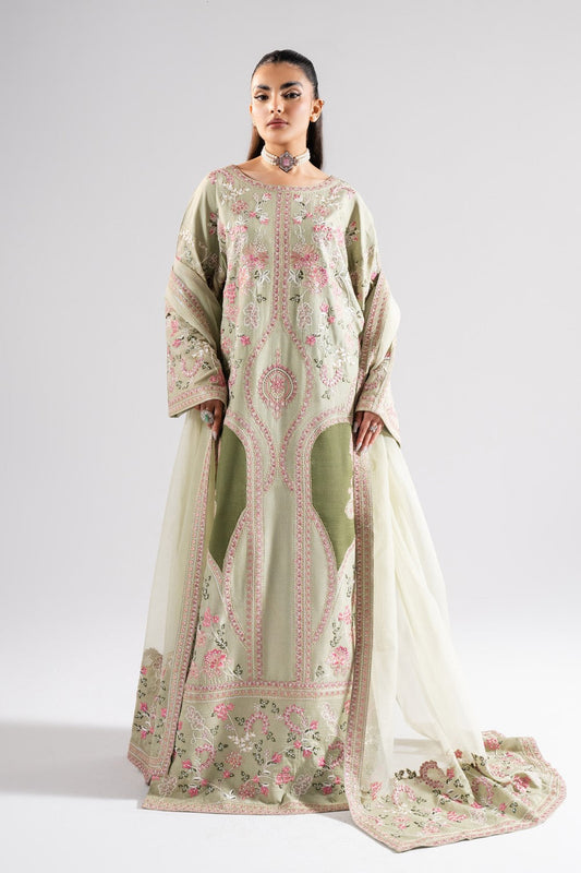 Maryum N Maria | Luna Formals | Elora S Jade Green Viscose Cotton