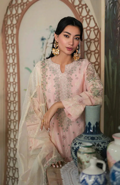 Emaan Adeel | Ayra Luxury Lawn 24 | AR-01 - Pakistani Designer Dress - by Emaan Adeel | Type: Luxury - 100% Original at Saira Sultan