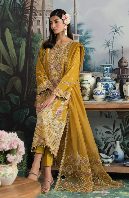 Emaan Adeel | Ayra Luxury Lawn 24 | AR-06 - Pakistani Designer Dress - by Emaan Adeel | Type: Luxury - 100% Original at Saira Sultan